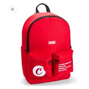 NWT Cookies Red Canvas Backpack